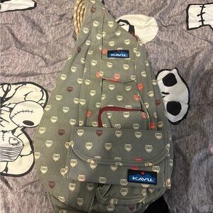 KAVU Owl Print Sling Bag
